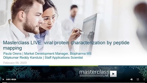 Viral protein characterization by peptide mapping: SCIEX Masterclass LIVE