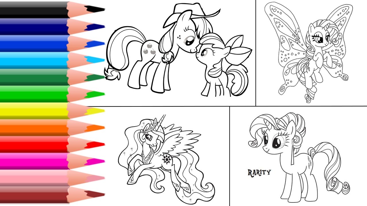 My Little Pony Coloring Book MLP Twight Sparkle Fluttershy ...