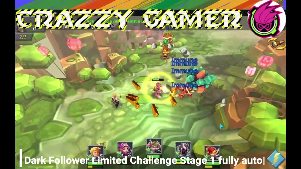 Lords Mobile Dark Follower Limited Challenge Stage 1 fully auto