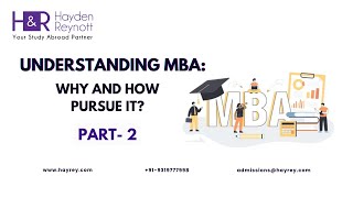 Part-2- Unlock Your Potential: Exploring the MBA Program. Learn about the program.. #education #mba