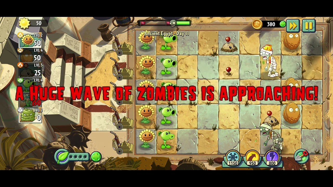 11/ Растения против зомби 2/ Египет/ день 11