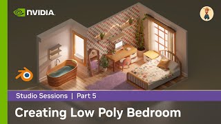 Creating Low Poly Bedroom in Blender w/ Nourhan Ismail Part 5