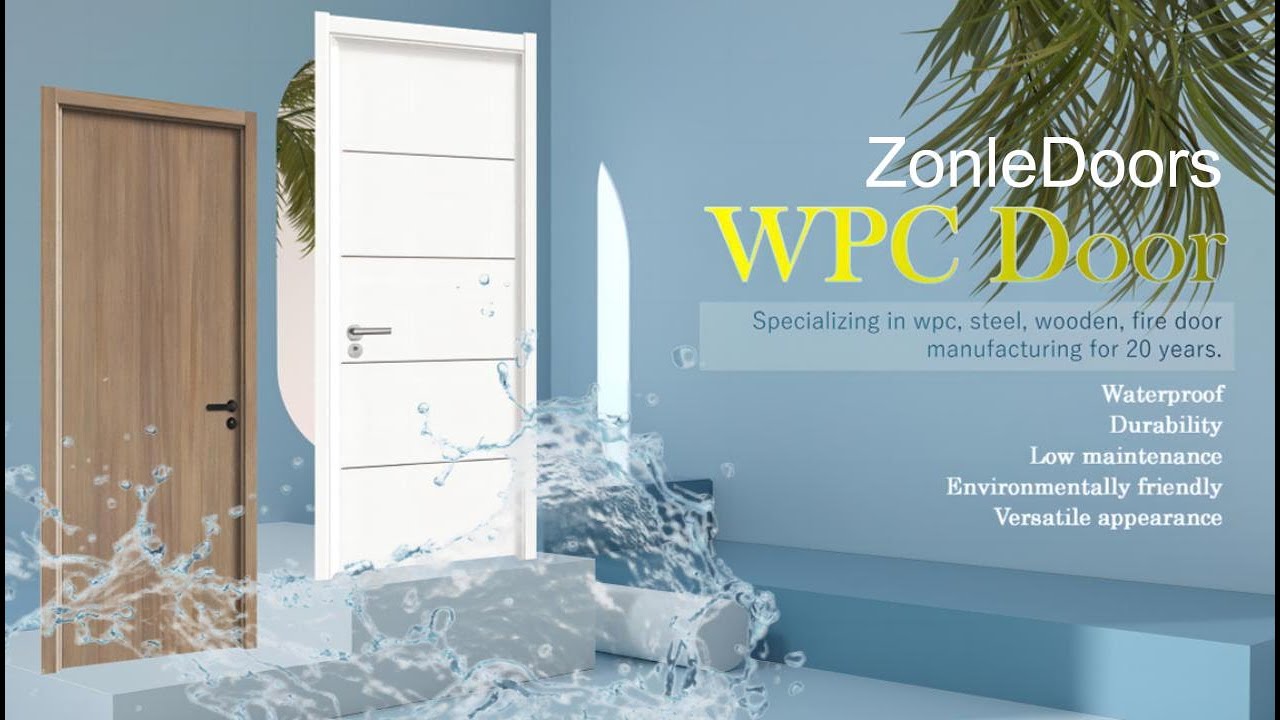 ZonleDoors Factory Tour: Wood Plastic Composite Wpc Waterproof HPL Fire Door Frame and Doorsets
