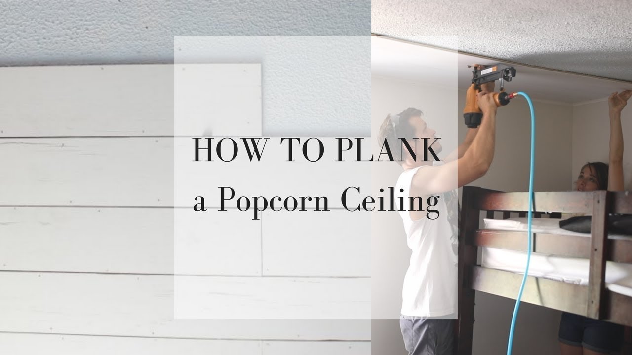 How To Plank A Ceiling Diy Shiplap With Plywood