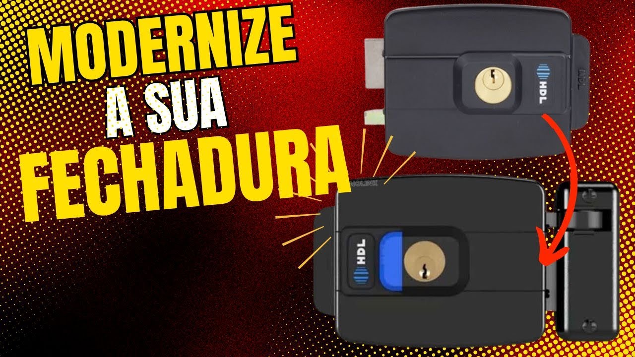 Tampa Fechadura Elétrica C-90 Com Botão Azul HDL - Como Trocar Passo a Passo
