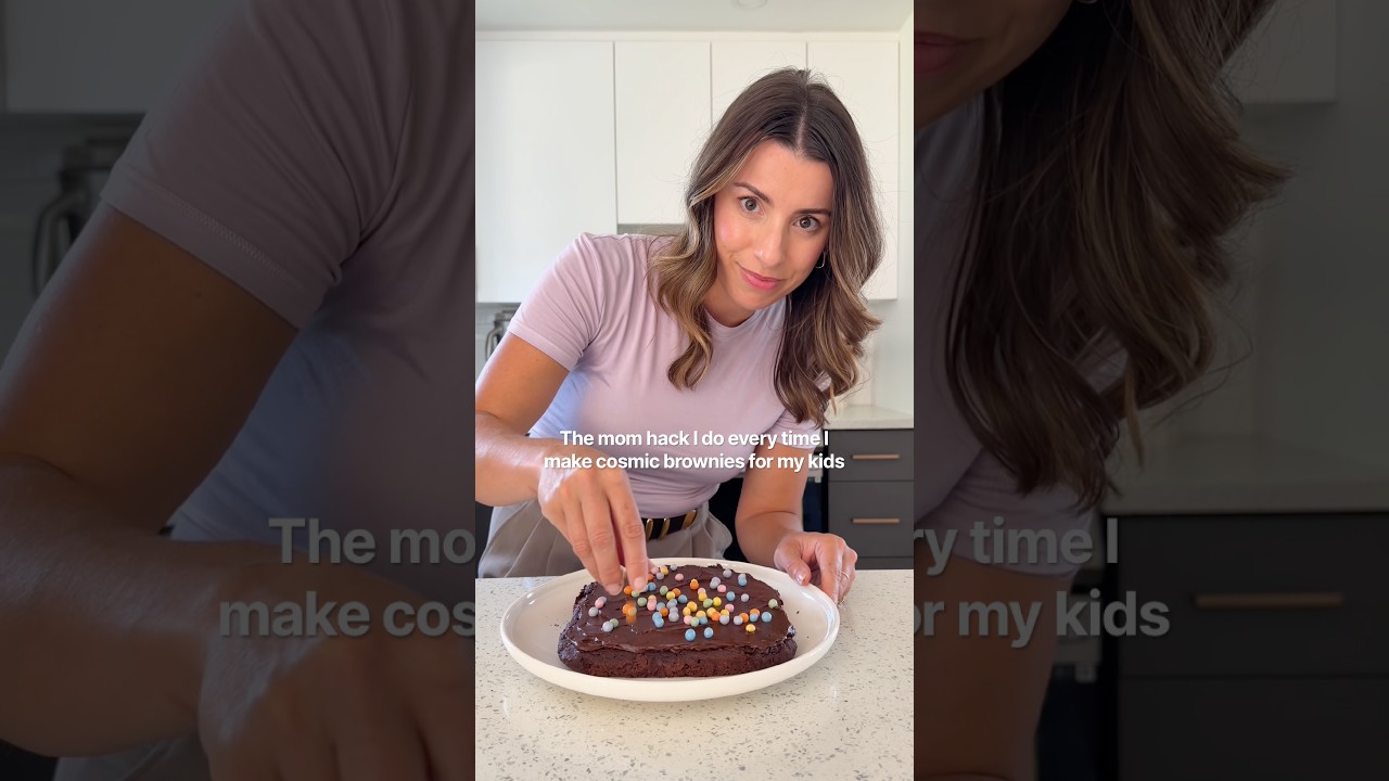 Healthy Homemade Cosmic Brownies for Kids (high fiber)