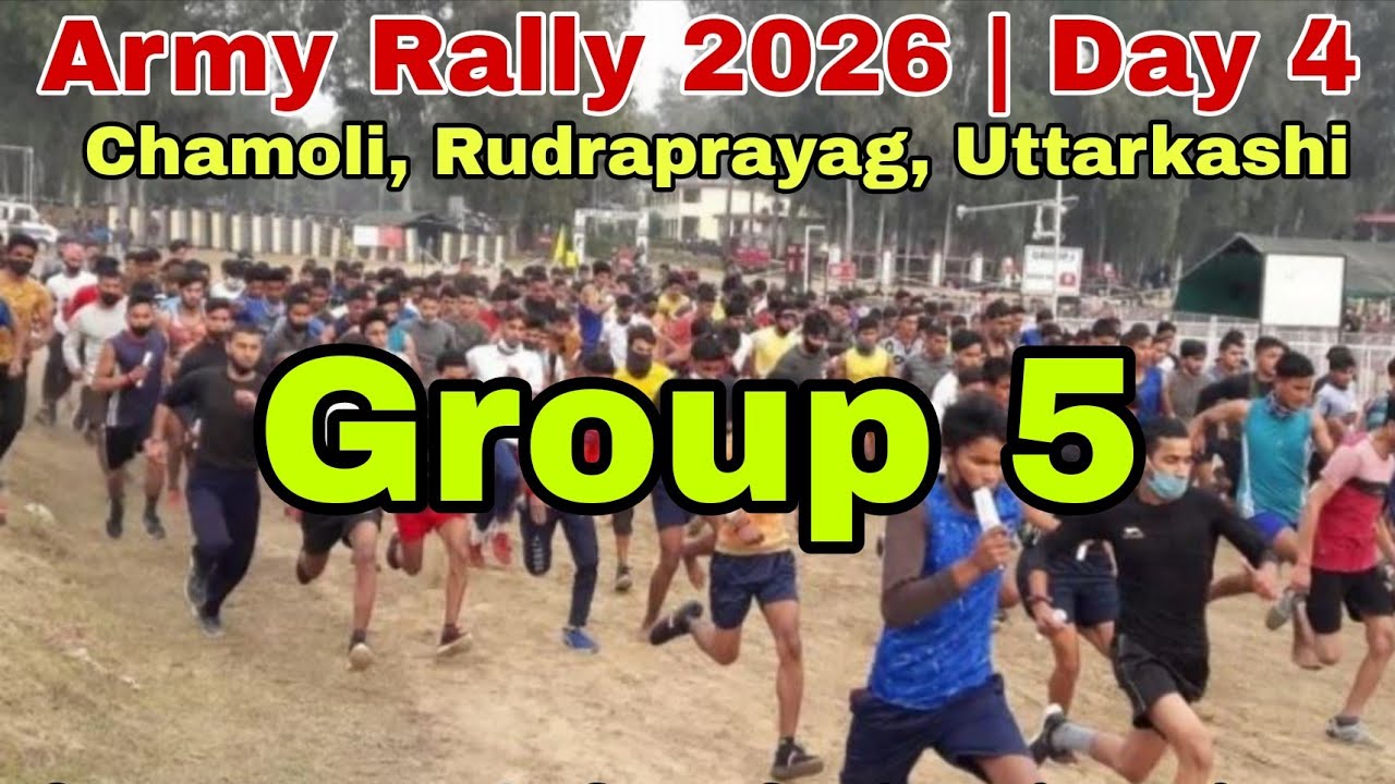 Army Bharti Rally Kotdwar 2026 | Day 4 | Group 5 | Chamoli, Rudraprayag and Uttarkashi 