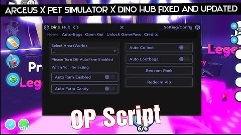 Arceus X Pet simulator X Op Dino Hub Fixed and Updated