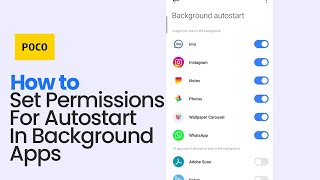 How to set Permissions for Autostart in Background Applications screenshot 5