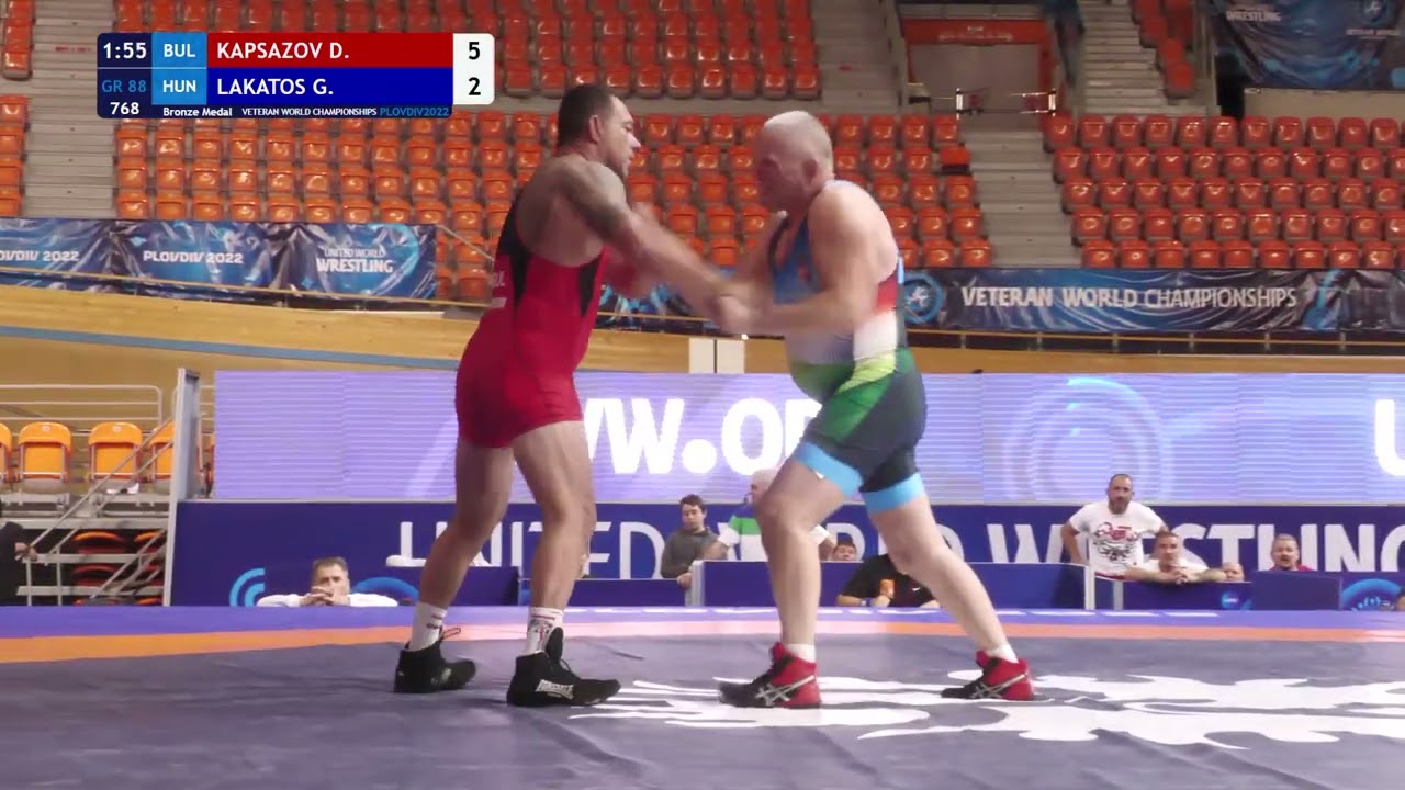 БРОНЗА ГР - 88 кг: Д. КАПСАЗОВ (Болгария) против Г. ЛАКАТОШ (Венгрия)