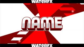 [CM2] The best red 2d intro template ever! | WaterFX