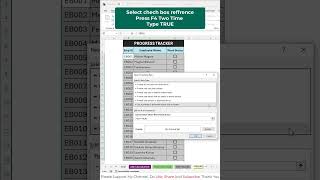 Excel To-Do List using Checkboxes ✅ powerful Conditional Formatting trick! In Excel #excel #shorts