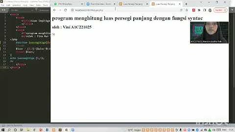 Program Menghitung Luas Segitiga dengan Fungsi Syntac