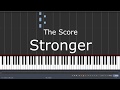 The Score - Stronger - Piano Tutorial Easy Synthesia
