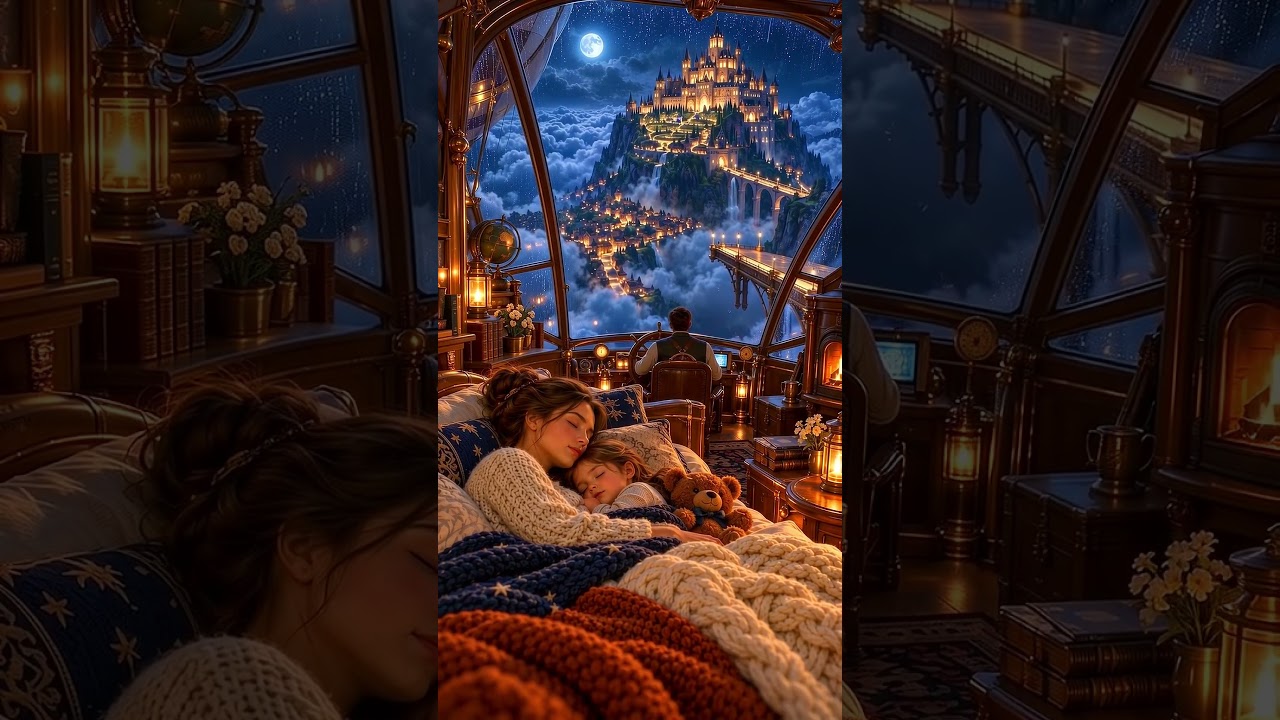 Cozy Airship Ambience 🏰 A Dream Castle Above the Clouds