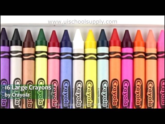16 Crayola Large Crayons 55-0336 