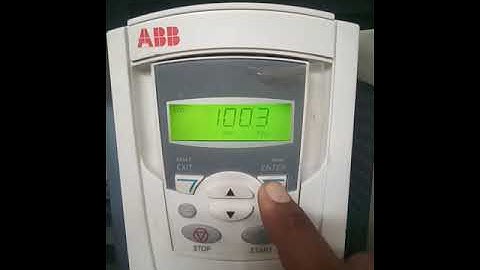 ABB acs550 vfd local control setting