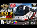 Euro Truck Simulator 2 | IRIZA I6 DBMX BUS MOD | Paint job edit | PaintDotNet