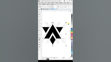 Letter AV Logo Design in Coreldraw #shortvideo #shorts