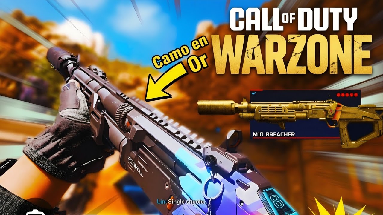 Warzone: M10 breacher camo. Or et le top 1