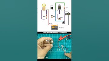 How To Make Single Push Button On/OFF Switch Circuit | Latch Switch Circuit #electronicproject #diy