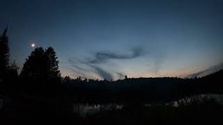 Relaxing Night TimeLapse at Tea Lake Campground, Algonquin Provincial Park