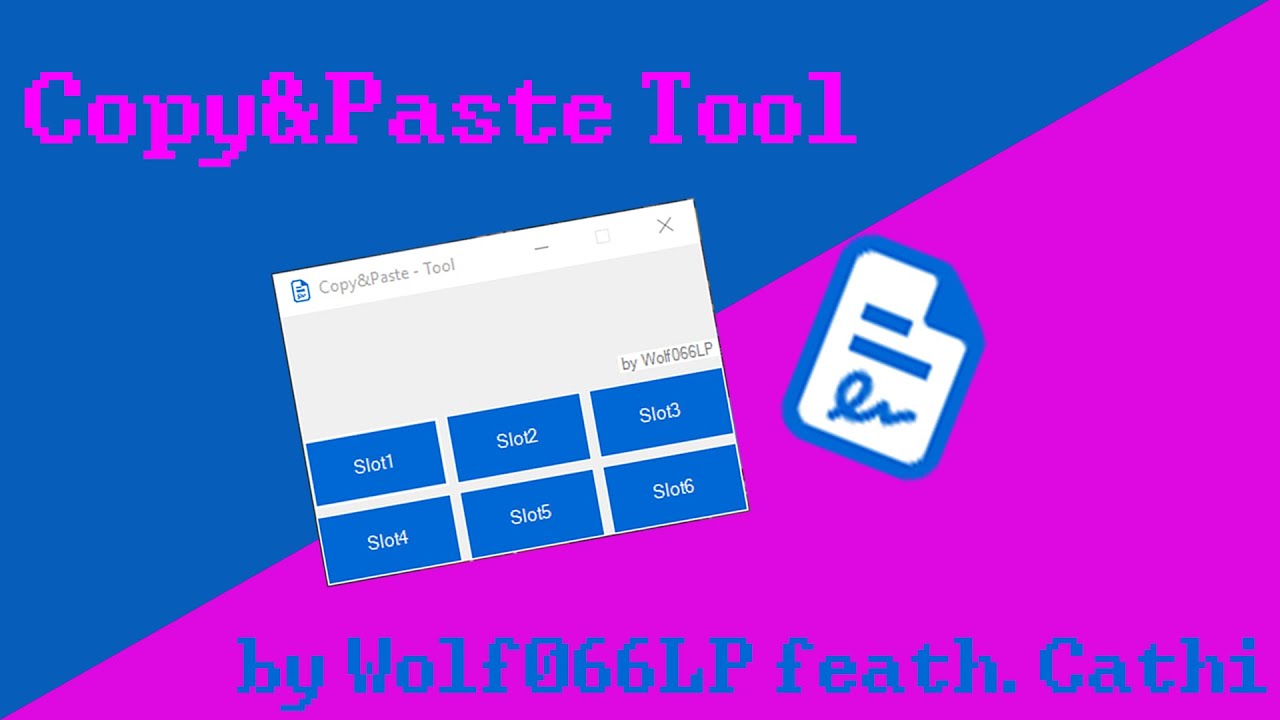 Copy&Paste Tool by Wolf066LP feat. Cathi - YouTube