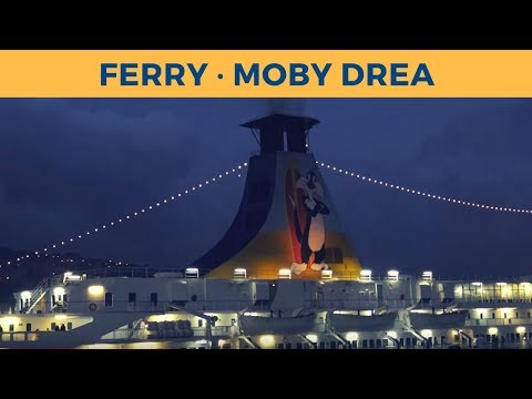 Departure of ferry MOBY DREA in Genova (Moby Lines)