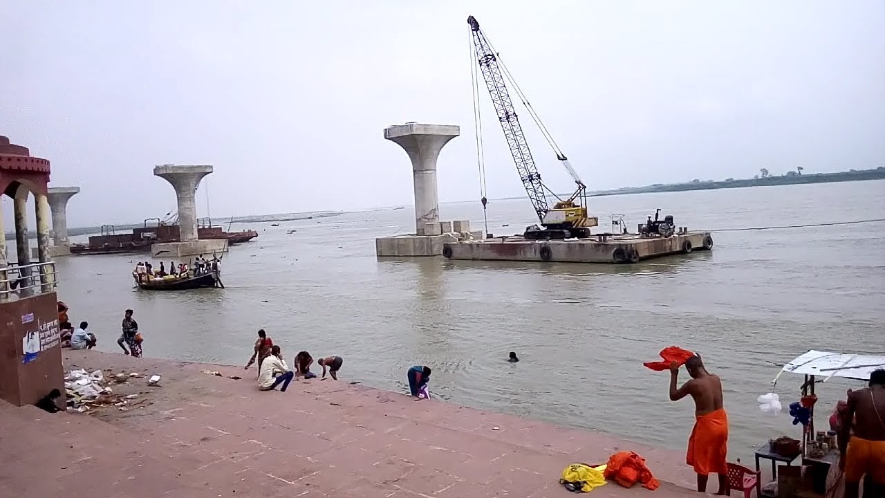 PATNA MARINE Drive is underconstruction ,patna ghat ,near gandhi setu