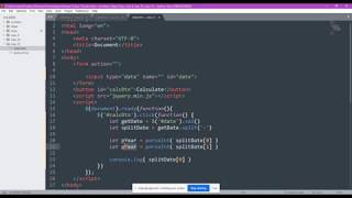 Web Design Online Class (jQuery- Age calculator)