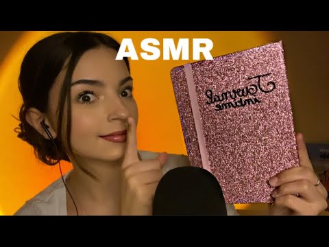 #ASMR - Je lis mon JOURNAL INTIME (chuchotement proche du micro) part 1
