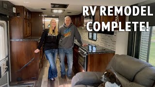 Reveal of our camper remodel - We're finished!