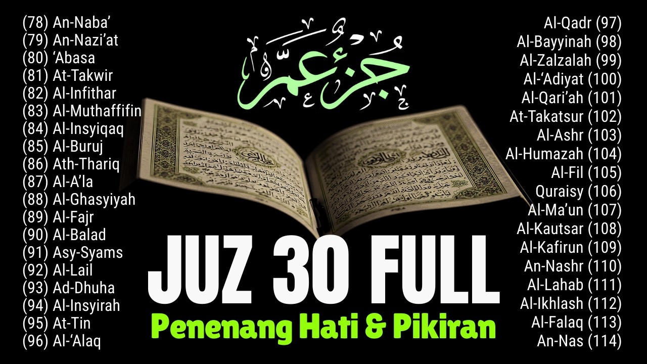 Murotal Quran Merdu Juz 30 Full | Beautiful Quran Recitation | Alaa Aqel