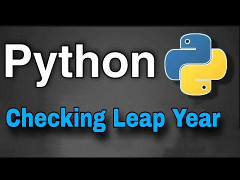 Python Practice Programs: Checking Leap Year