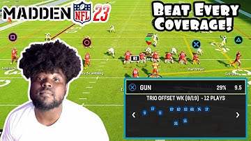 Beat Every Coverage Using This Setup In Madden 23! | Trio Offset Wk |