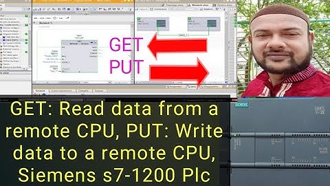 GET: Read data from a remote CPU, PUT: Write data to a remote CPU, Siemens s7-1200 Plc Communication