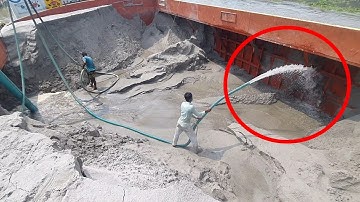 Unloading sand form ship barge unloading video unload sand from big barge ship 339 (23 NOV 2025)