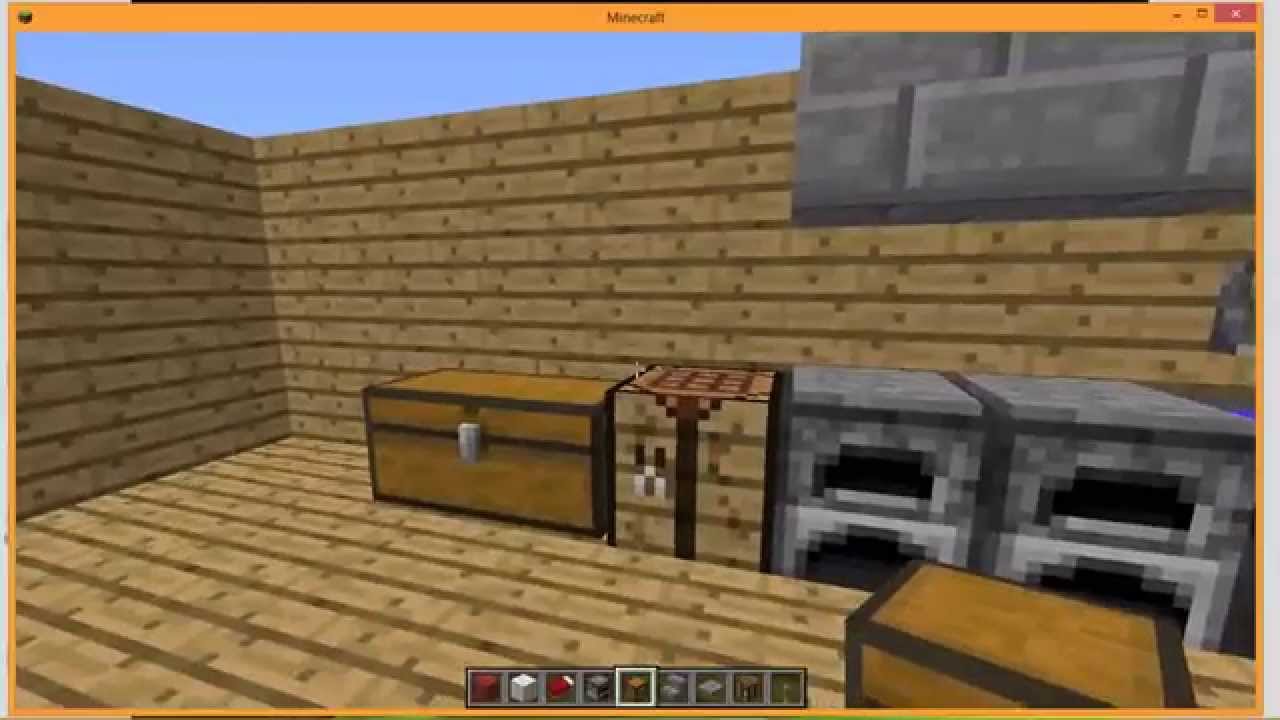 tuto#1 minecraft: faire une cuisine et un divan - YouTube