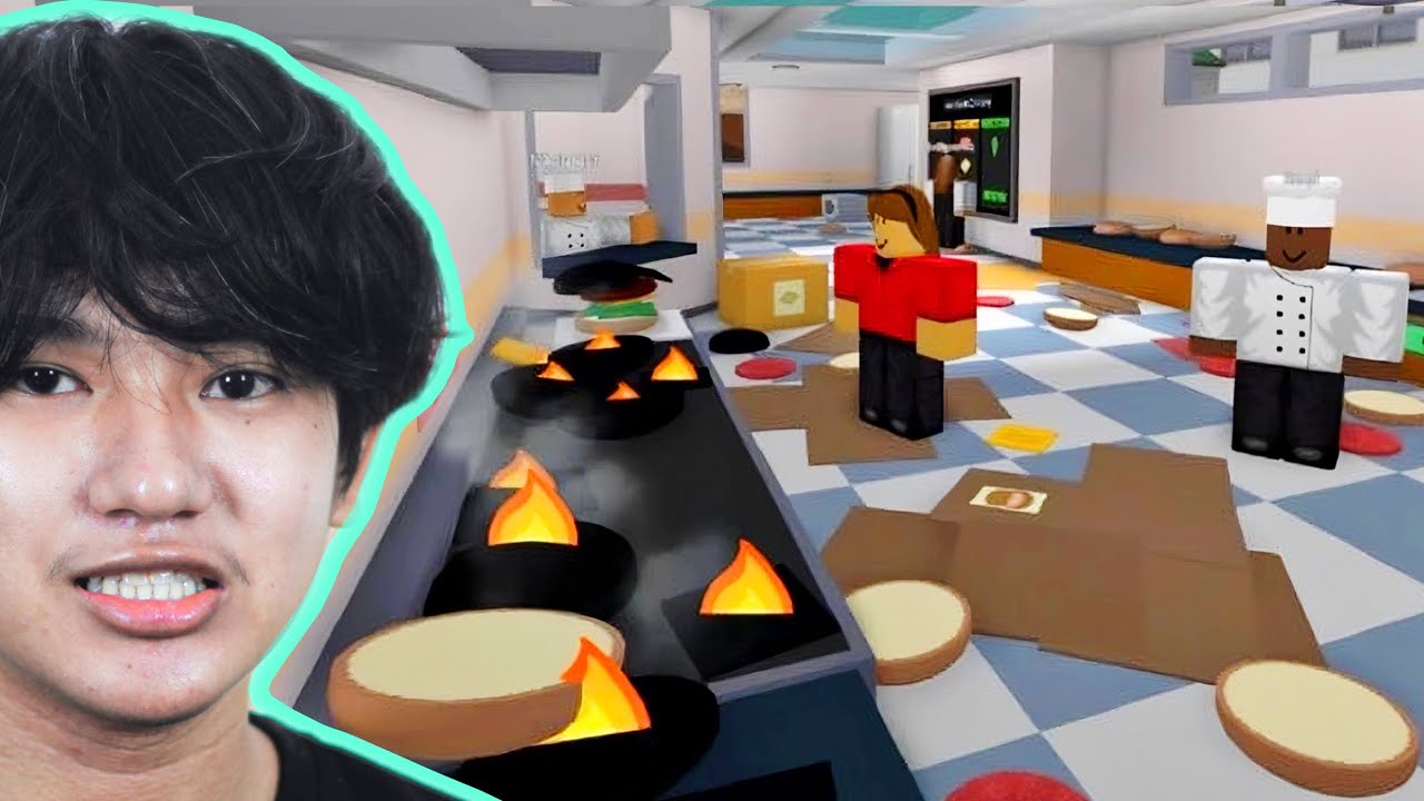 ខ្ញុំបានលក់ Burgers ជាមួយសង្សារក្នុង Roblox Cook Burgers