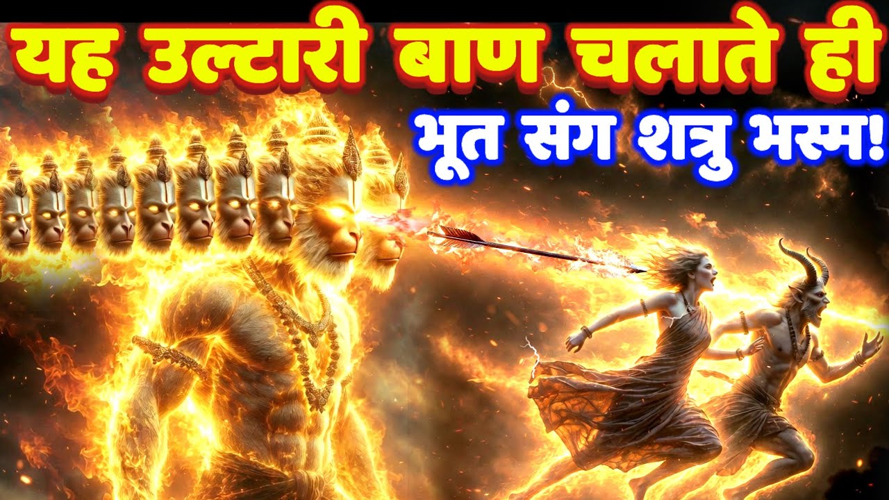 11 मुखी हनुमान ज्वालामुखी उल्टारी बाण शत्रु मारण तांत्रिक मंत्र: Shatru Nashak #hanumanmantra