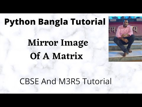 Mirror Image Of A Matrix Python Bangla