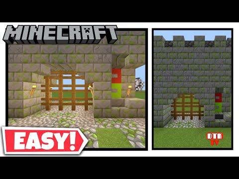 Video Minecraft - cách làm cổng lâu đài - cửa gara... - youtube