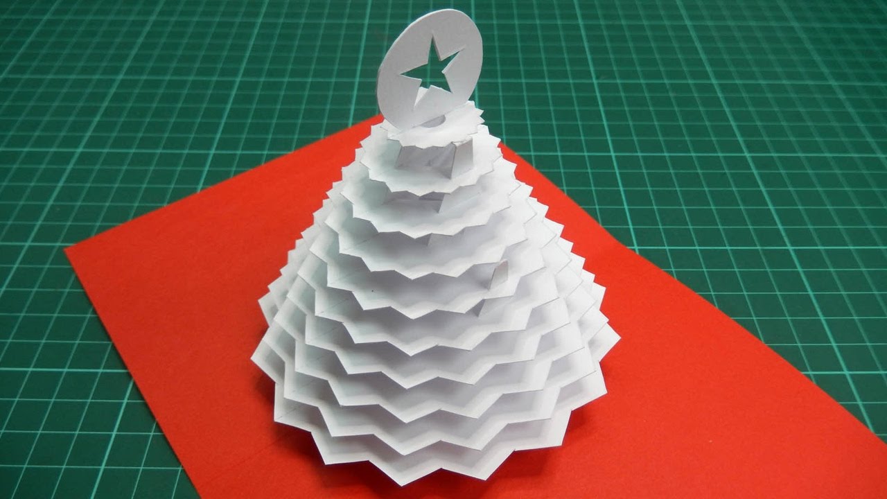 Christmas Tree Pop Up Card Tutorial - 23 (Part 23) Intended For 3D Christmas Tree Card Template