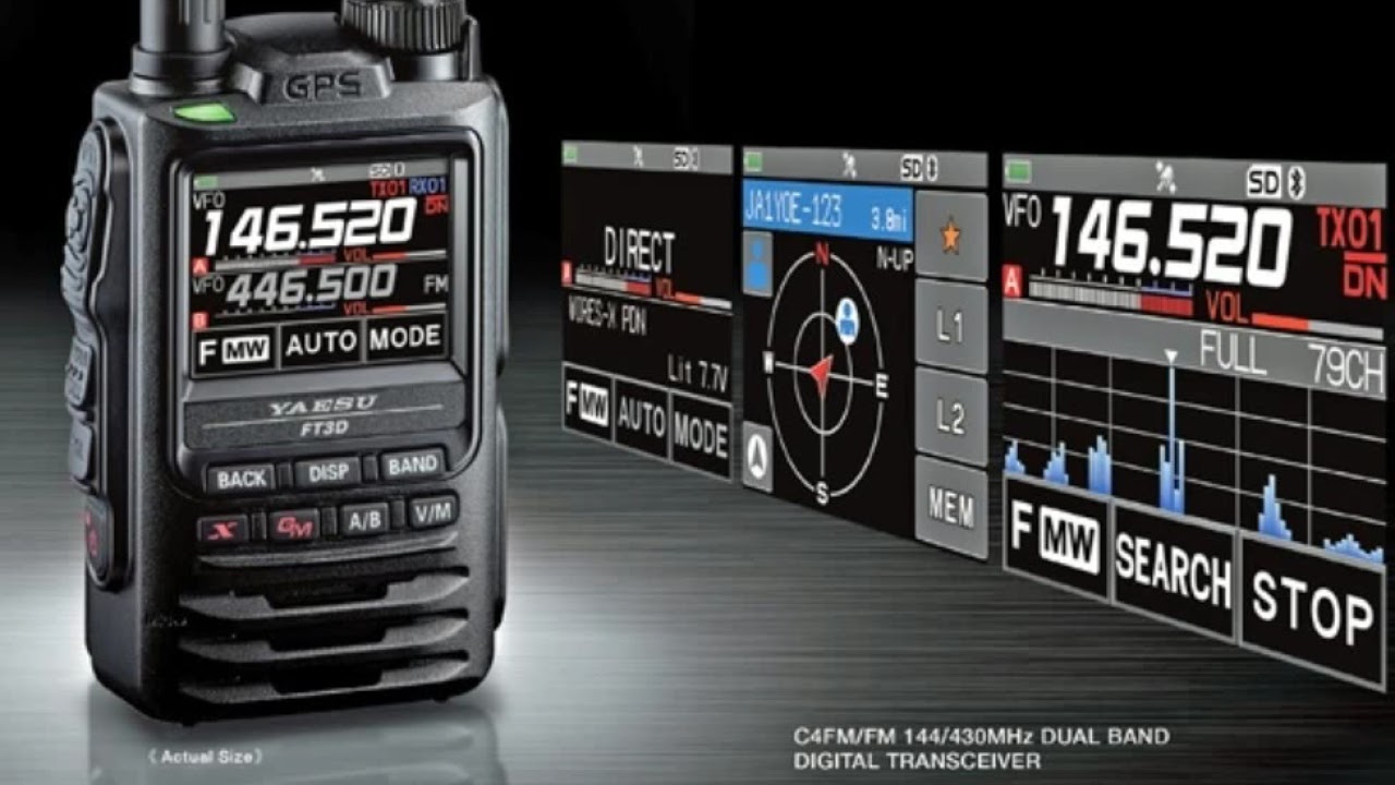 QUICK PIC OF THE NEW YAESU FT3DE 144/430MHz Dual Band Digital Handheld