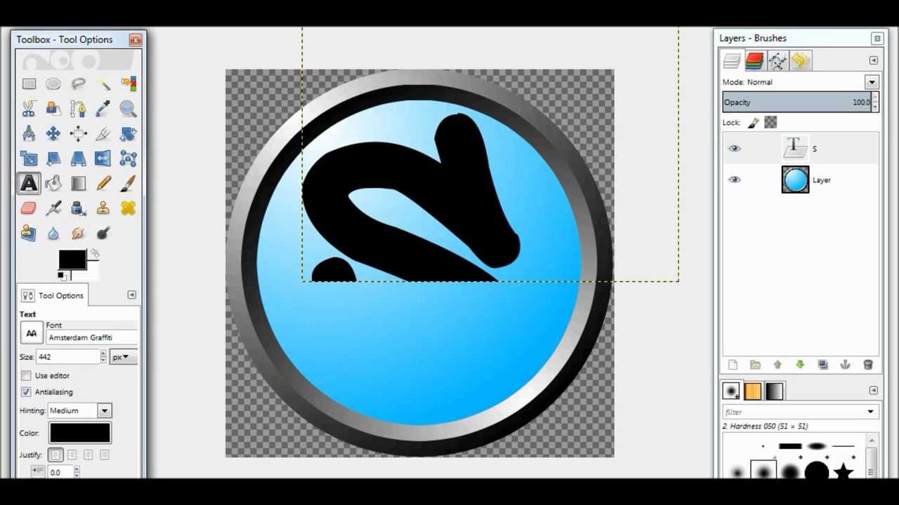 How to Make a YouTube Logo on Gimp 12.12 - YouTube