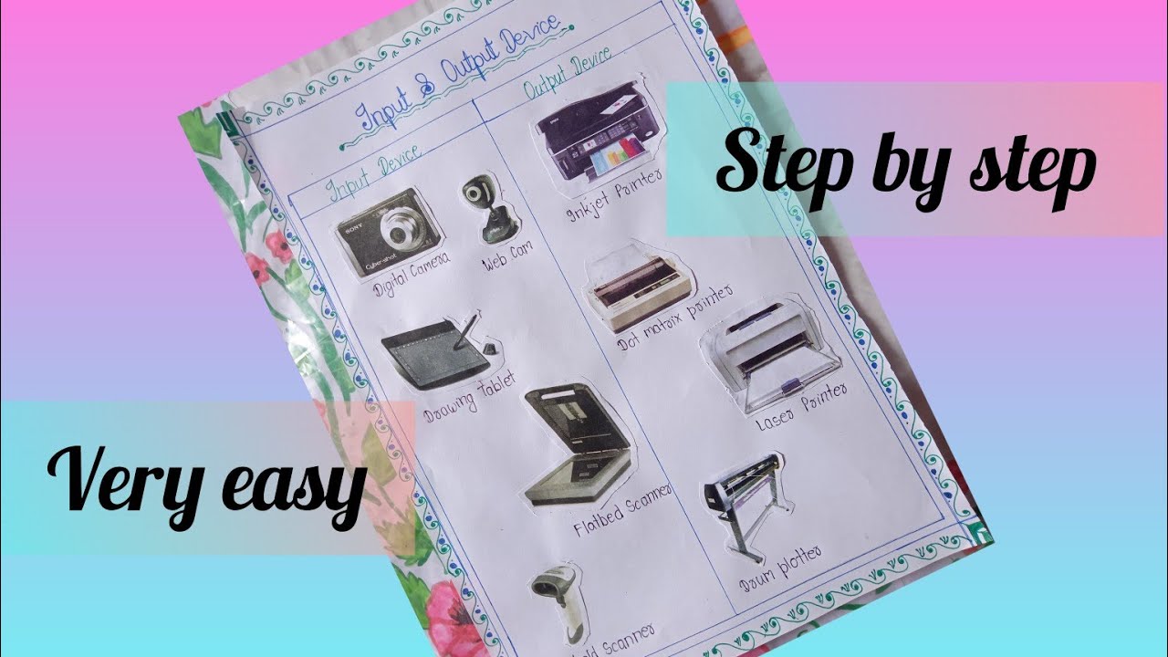 How to make a #chart of #input and #output #device of #computer #school ...