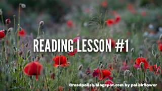 Learn to Read Polish | Easy Sentences for Beginners | Lesson 1 #learnpolish