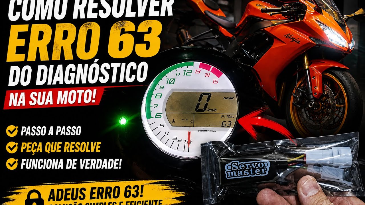 COMO RESOLVER O ERRO 63 Kawasaki zx10r 2009, resolvendo F01 no