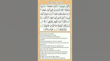 Surah Al Ghashiyaah 14-26 |سورة الغاشية #surah #quran #surat #religion