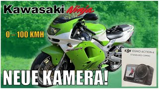 Neue Kamera & TEST VON 0 auf 100 KM/H! | Kawasaki Ninja ZX-9R | DJI Osmo aciton 4 motovlog #13